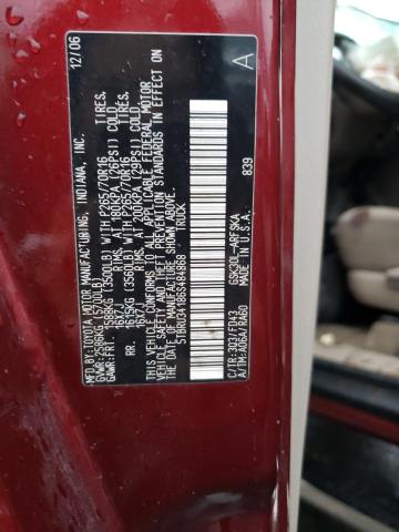 5TBRU34186S484868 - 2006 TOYOTA TUNDRA ACCESS CAB SR5 BURGUNDY photo 13