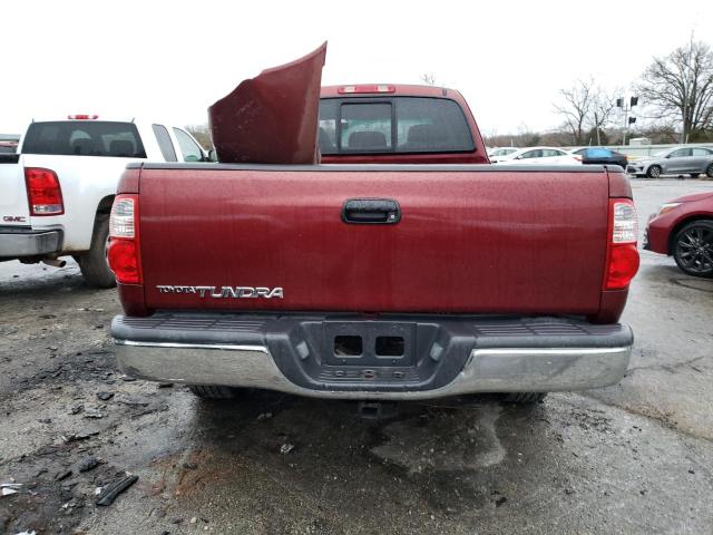 5TBRU34186S484868 - 2006 TOYOTA TUNDRA ACCESS CAB SR5 BURGUNDY photo 6