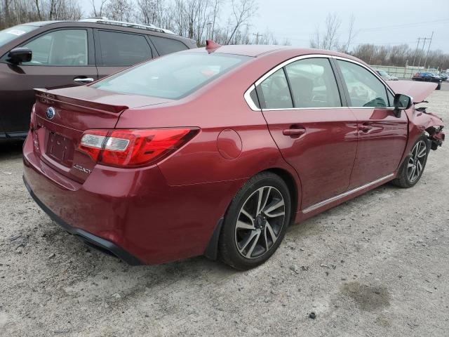 4S3BNAS65K3008257 - 2019 SUBARU LEGACY SPORT RED photo 3