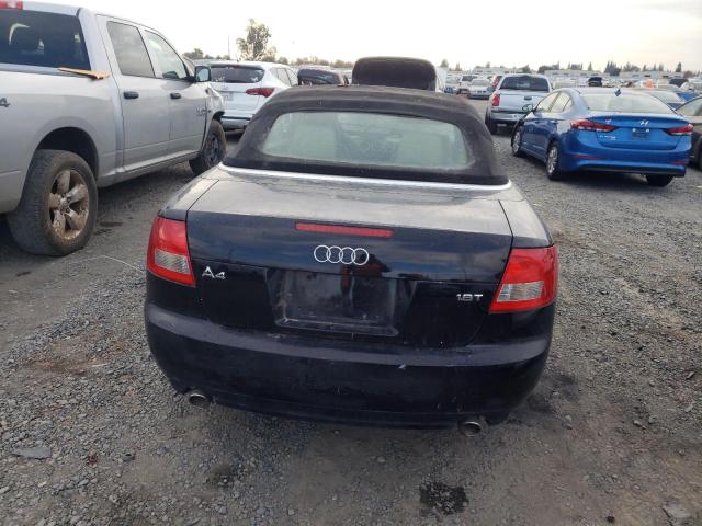 WAUAC48H56K008960 - 2006 AUDI A4 1.8 CABRIOLET BLACK photo 6