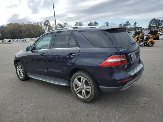 4JGDA5HB8CA033808 - 2012 MERCEDES-BENZ ML 350 4MATIC BLUE photo 2