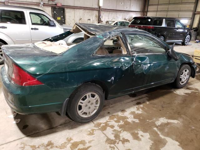 1HGEM22542L000326 - 2002 HONDA CIVIC LX GREEN photo 3