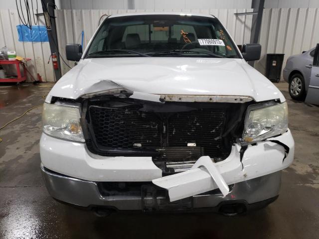 1FTPX14575FA89690 - 2005 FORD F150 WHITE photo 5