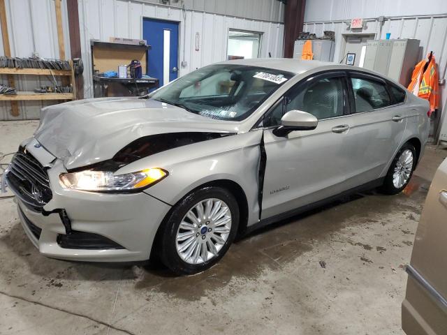 3FA6P0UU6FR149580 - 2015 FORD FUSION S HYBRID BEIGE photo 1