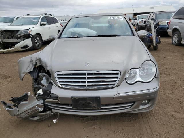 WDBRF92H37F908378 - 2007 MERCEDES-BENZ C 280 4MATIC SILVER photo 5