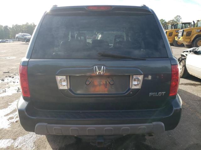 2HKYF18534H504879 - 2004 HONDA PILOT EXL GRAY photo 6