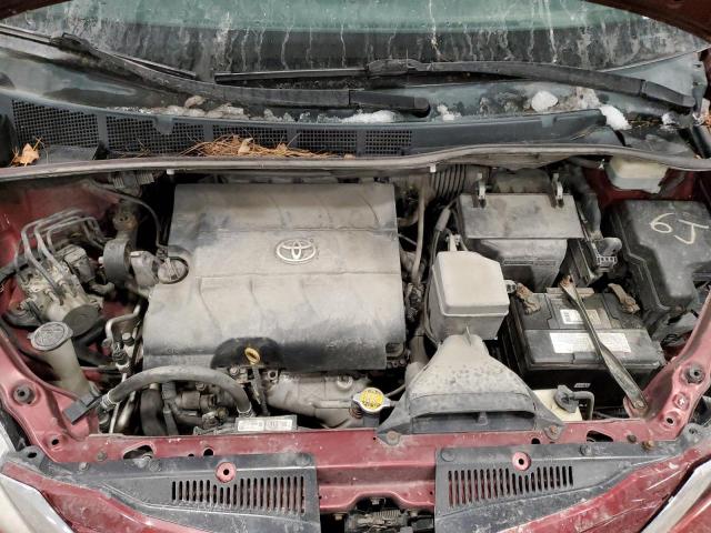 5TDKK3DC0FS548482 - 2015 TOYOTA SIENNA LE RED photo 12