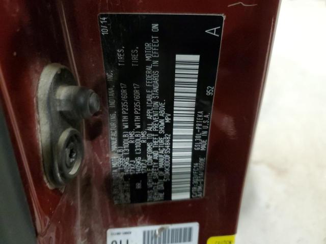 5TDKK3DC0FS548482 - 2015 TOYOTA SIENNA LE RED photo 13