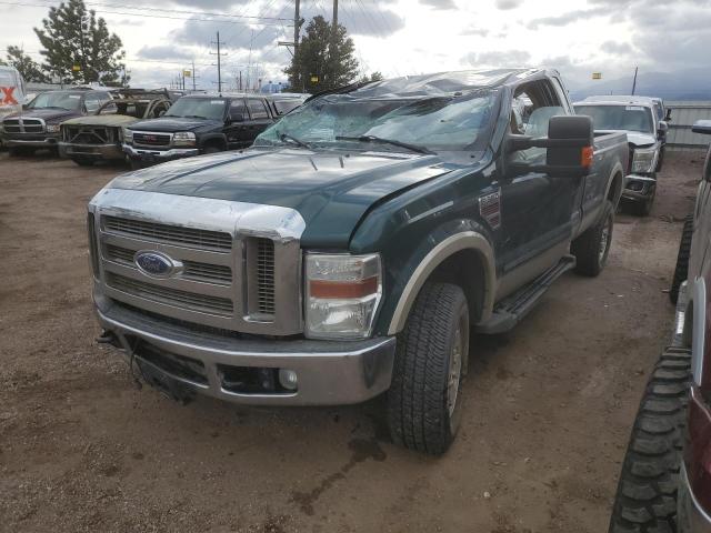 1FTWX31R08EA53509 - 2008 FORD F350 SRW SUPER DUTY GREEN photo 1