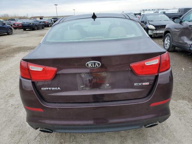 5XXGN4A72EG322082 - 2014 KIA OPTIMA EX PURPLE photo 6