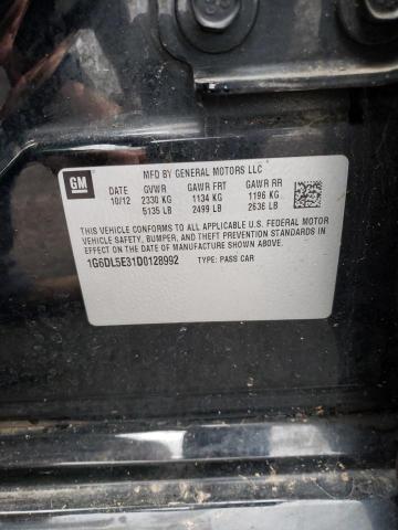 1G6DL5E31D0128992 - 2013 CADILLAC CTS PERFORMANCE COLLECTION Чорний фото 12