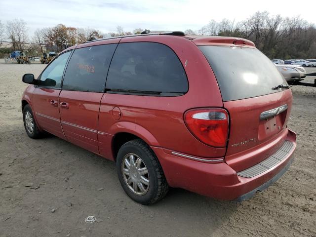 2C8GP64LX5R161713 - 2005 CHRYSLER TOWN AND C LIMITED RED photo 2