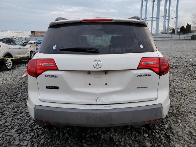 2HNYD28257H535396 - 2007 ACURA MDX WHITE photo 6