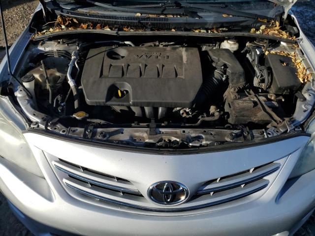 5YFBU4EE5DP119814 - 2013 TOYOTA COROLLA BASE SILVER photo 11