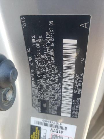 5TDZA23C16S432754 - 2006 TOYOTA SIENNA CE SILVER photo 13