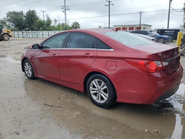 5NPEB4AC4EH830054 - 2014 HYUNDAI SONATA GLS RED photo 2