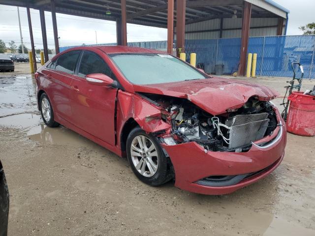 5NPEB4AC4EH830054 - 2014 HYUNDAI SONATA GLS RED photo 4