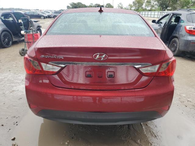 5NPEB4AC4EH830054 - 2014 HYUNDAI SONATA GLS RED photo 6