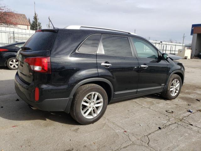 5XYKTCA66FG612159 - 2015 KIA SORENTO LX BLACK photo 3