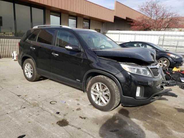 5XYKTCA66FG612159 - 2015 KIA SORENTO LX BLACK photo 4