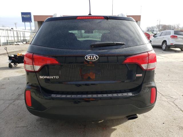 5XYKTCA66FG612159 - 2015 KIA SORENTO LX BLACK photo 6