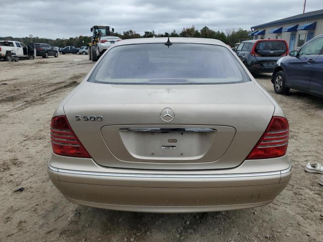 WDBNG75J83A380391 - 2003 MERCEDES-BENZ S 500 BEIGE photo 6