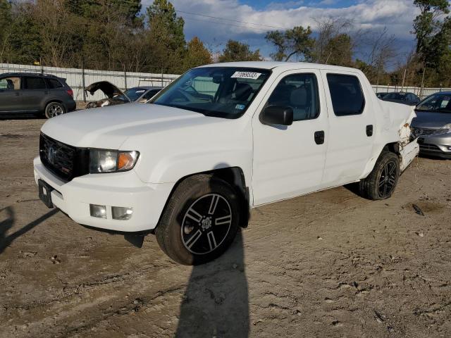 5FPYK1F7XEB002118 - 2014 HONDA RIDGELINE SPORT WHITE photo 1