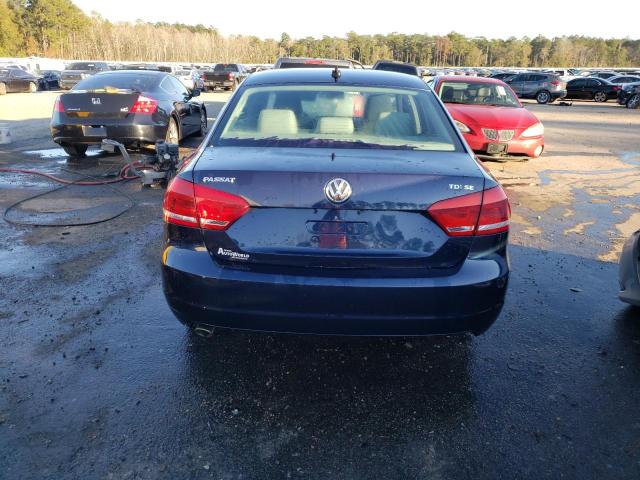 1VWBN7A36DC130040 - 2013 VOLKSWAGEN PASSAT SE BLUE photo 6