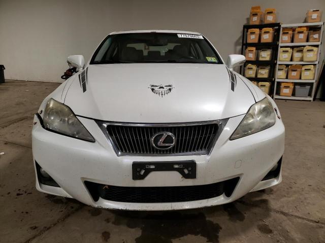 JTHBF5C26D5190833 - 2013 LEXUS IS 250 WHITE photo 5