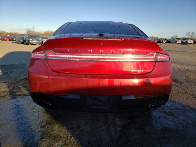 3LN6L2G91GR617186 - 2016 LINCOLN MKZ RED photo 6