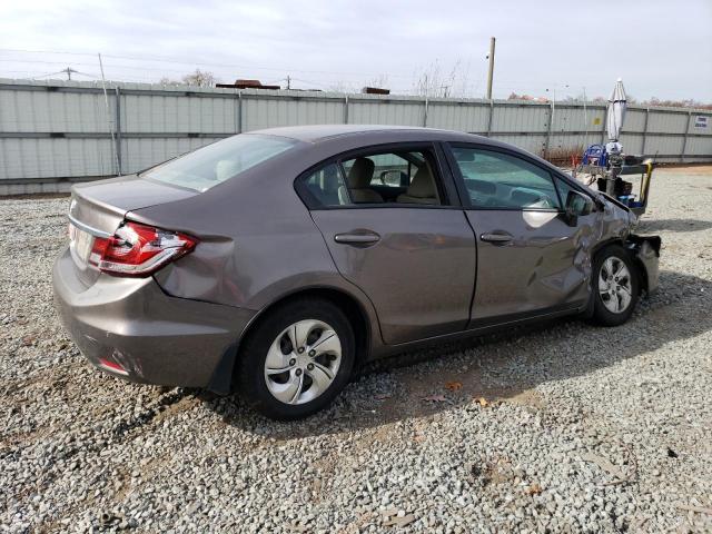 19XFB2F57EE214999 - 2014 HONDA CIVIC LX GRAY photo 3