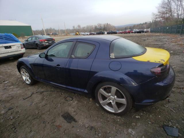 JM1FE173480214146 - 2008 MAZDA RX8 BLUE photo 2