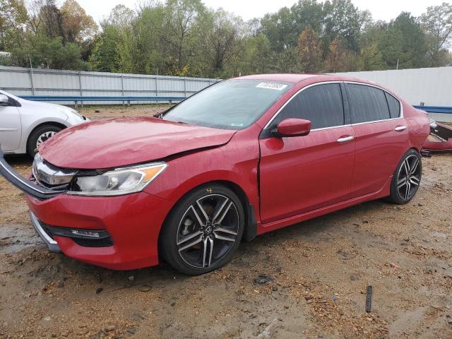 1HGCR2F59GA182529 - 2016 HONDA ACCORD SPORT RED photo 1