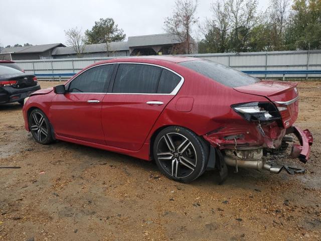 1HGCR2F59GA182529 - 2016 HONDA ACCORD SPORT RED photo 2