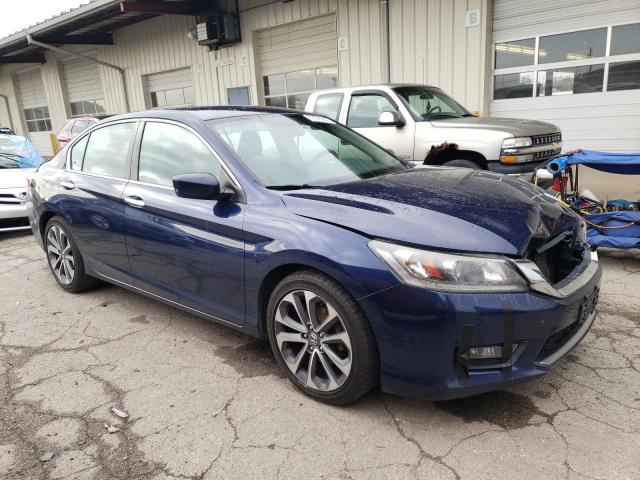 1HGCR2F50EA253954 - 2014 HONDA ACCORD SPORT BLUE photo 4