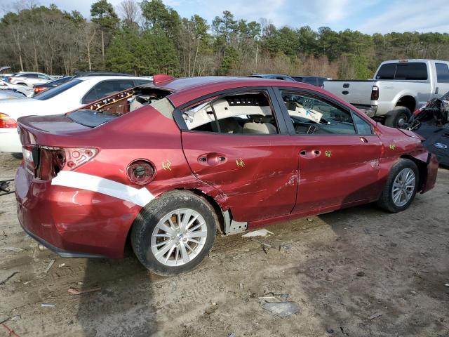 4S3GKAB69J3623360 - 2018 SUBARU IMPREZA PREMIUM RED photo 3