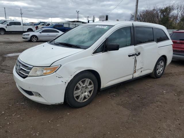 5FNRL5H2XCB026841 - 2012 HONDA ODYSSEY LX WHITE photo 1