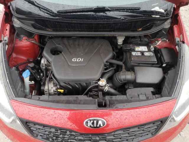 KNADM4A30F6492425 - 2015 KIA RIO LX RED photo 11