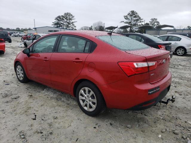 KNADM4A30F6492425 - 2015 KIA RIO LX RED photo 2