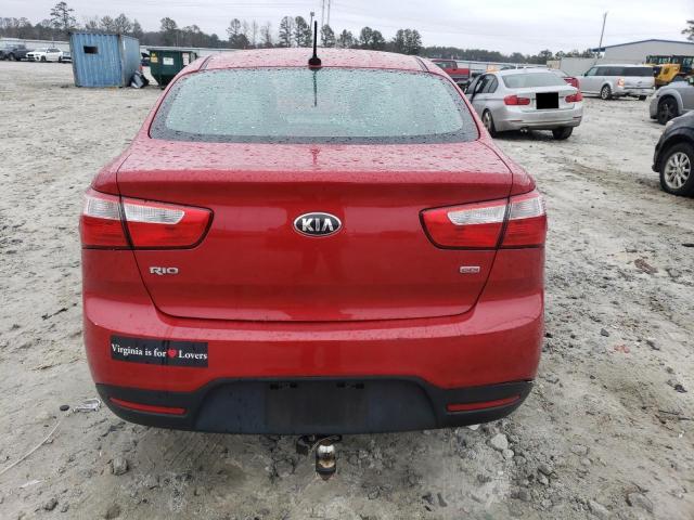 KNADM4A30F6492425 - 2015 KIA RIO LX RED photo 6