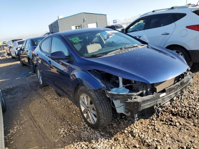 5NPDH4AE6FH632962 - 2015 HYUNDAI ELANTRA SE BLUE photo 4