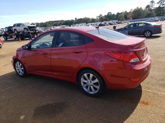 KMHCU4AE1EU761702 - 2014 HYUNDAI ACCENT GLS RED photo 2