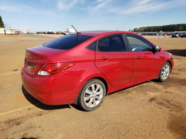 KMHCU4AE1EU761702 - 2014 HYUNDAI ACCENT GLS RED photo 3