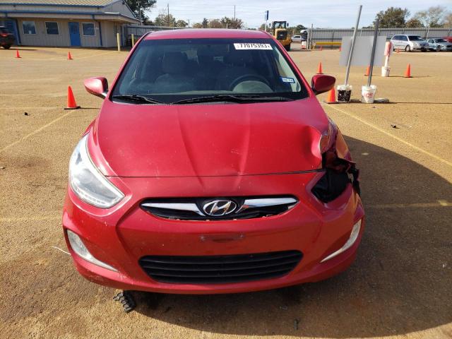 KMHCU4AE1EU761702 - 2014 HYUNDAI ACCENT GLS RED photo 5