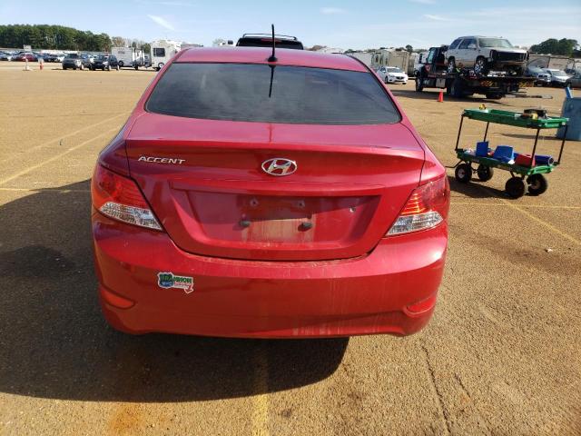 KMHCU4AE1EU761702 - 2014 HYUNDAI ACCENT GLS RED photo 6