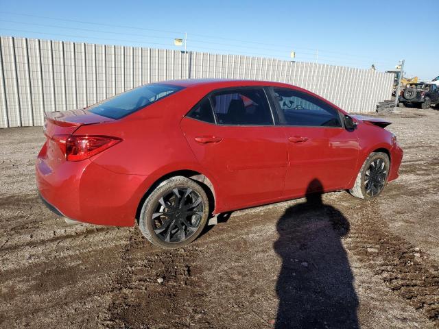 5YFBURHE1HP694927 - 2017 TOYOTA COROLLA L RED photo 3