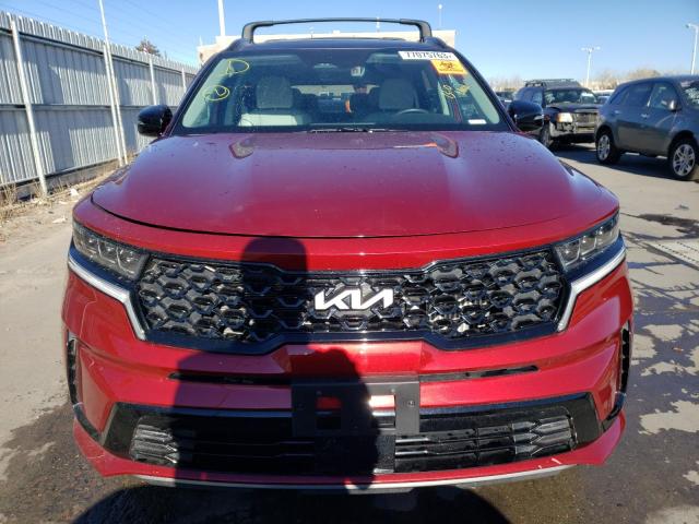 5XYRKDLF7PG176251 - 2023 KIA SORENTO SX RED photo 5