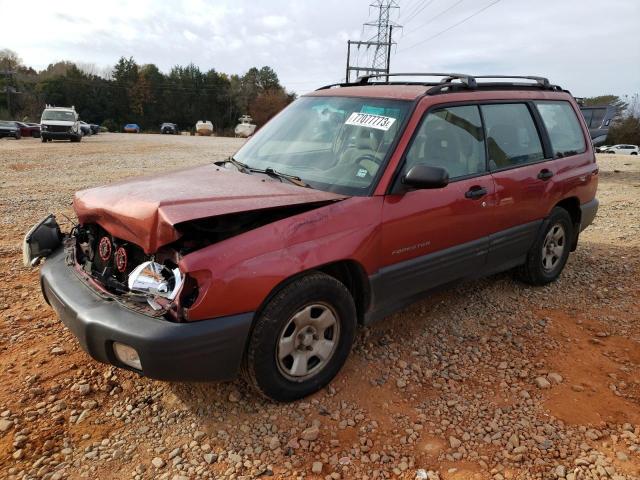 JF1SF63522G747682 - 2002 SUBARU FORESTER L RED photo 1
