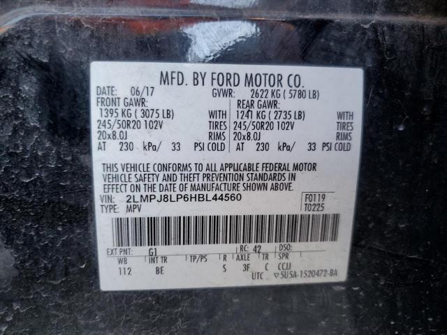 2LMPJ8LP6HBL44560 - 2017 LINCOLN MKX RESERVE Қара фото 13