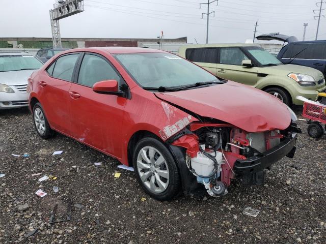 2T1BURHE4GC524382 - 2016 TOYOTA COROLLA L RED photo 4